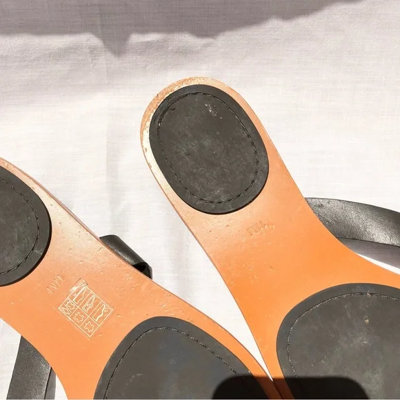 Tory Burch Black Sandals Minimalist Design - Picture 7 of 10